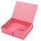 本はリボンの装飾が付いているピンクによって印刷される磁気ボール紙のギフト用の箱を形づける