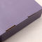 折り畳み式の紫色の段ボール紙のギフト包装に箱の銀ぱくの押すこと