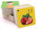 正方形は2mm堅いボール紙の子供の教育のフラッシュ カードを厚く形づける