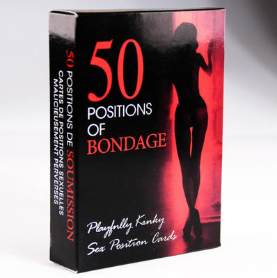注文CMYKの印刷マットは50枚の性の位置カードを終えた