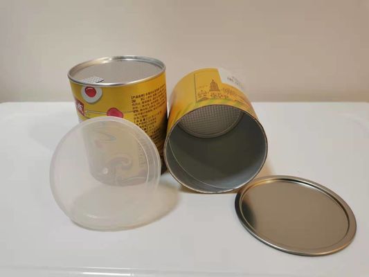 食糧Grade CMYK Printing Foil SealedクラフトPaper Cylinders Dia 85mm For Pecans